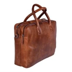 DSTRCT Fletcher Street Business Laptoptas 15.6'' Cognac -Fjallraven Tassen Verkoopwinkel 016120 30 3