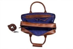 DSTRCT Fletcher Street Business Laptoptas 17'' Cognac -Fjallraven Tassen Verkoopwinkel 016420 30 4 1
