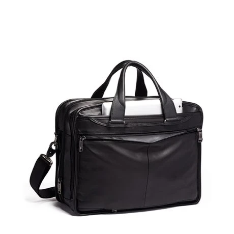 Tumi Alpha Expandable Organizer Laptop 15" Brief Leather Black 6 Tumi Alpha Expandable Organizer Laptop 15" Brief Leather Black - Afbeelding 4