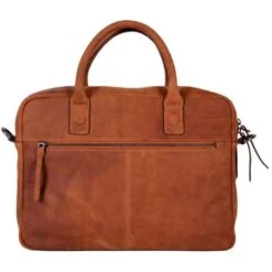 DSTRCT Wall Street Business Laptoptas 15.4'' Double Cognac -Fjallraven Tassen Verkoopwinkel 076120 30 2