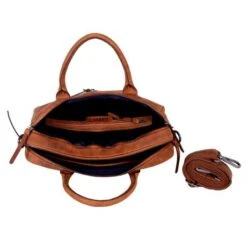 DSTRCT Wall Street Business Laptoptas 15.4'' Double Cognac -Fjallraven Tassen Verkoopwinkel 076120 30 4