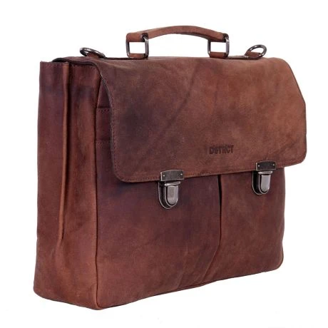 DSTRCT Wall Street A4 Business Aktetas Brown 4 DSTRCT Wall Street A4 Business Aktetas Brown - Afbeelding 2
