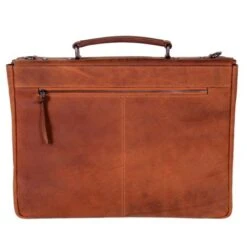 DSTRCT Wall Street A4 Business Aktetas Cognac -Fjallraven Tassen Verkoopwinkel 076220 30 2