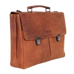 DSTRCT Wall Street A4 Business Aktetas Cognac -Fjallraven Tassen Verkoopwinkel 076220 30 3