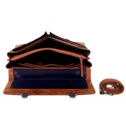 DSTRCT Wall Street A4 Business Aktetas Cognac -Fjallraven Tassen Verkoopwinkel 076220 30 4