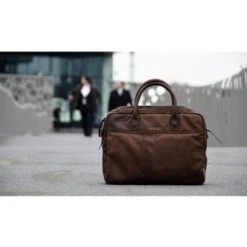 DSTRCT Wall Street Business Laptoptas 15.6'' Cognac -Fjallraven Tassen Verkoopwinkel 076520 20 5 1 1
