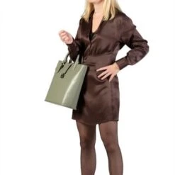 Burkely Modest Meghan Bucket Tote Light Green -Fjallraven Tassen Verkoopwinkel 1000264.43.72 5