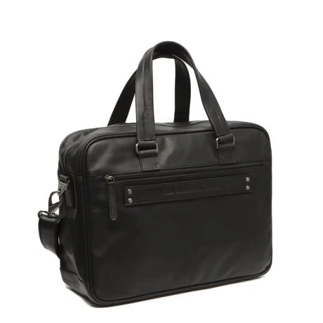 Chesterfield Singapore Laptoptas 15" Schoudertas Zwart 4 Chesterfield Singapore Laptoptas 15" Schoudertas Zwart - Afbeelding 2