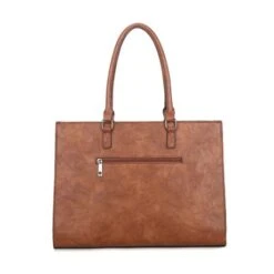 Wimona Franca Schoudertas Laptop 13.3" Cognac -Fjallraven Tassen Verkoopwinkel 1290 kleur achterkant