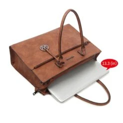 Wimona Franca Schoudertas Laptop 13.3" Cognac -Fjallraven Tassen Verkoopwinkel 1290 kleur cognac