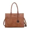 Wimona Franca Schoudertas Laptop 13.3" Cognac 2 Wimona Franca Schoudertas Laptop 13.3" Cognac -Fjallraven Tassen Verkoopwinkel 1290 kleur cognac voorkant