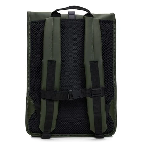 Rains Rolltop 16" Rucksack Green 4 Rains Rolltop 16" Rucksack Green - Afbeelding 2