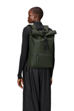 Rains Rolltop 16" Rucksack Green 11 Rains Rolltop 16" Rucksack Green -Fjallraven Tassen Verkoopwinkel 13320 green women 1