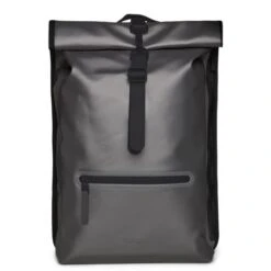 Rains Rolltop 16" Rucksack Metallic Grey