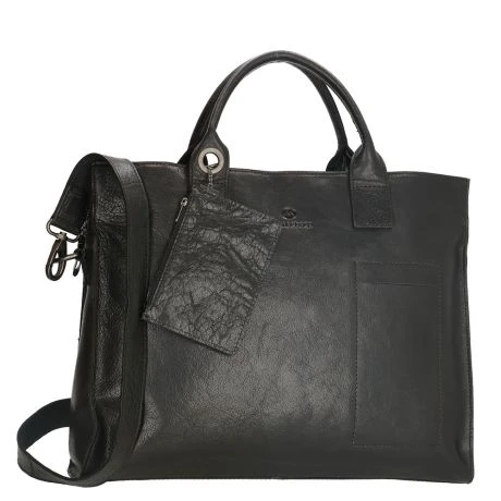 Micmacbags Golden Gate Laptop Schoudertas 15.6" Black 4 Micmacbags Golden Gate Laptop Schoudertas 15.6" Black - Afbeelding 2