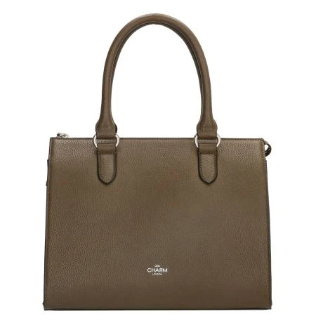 Charm London Stratford Handtas Dark Olive 4 Charm London Stratford Handtas Dark Olive - Afbeelding 2