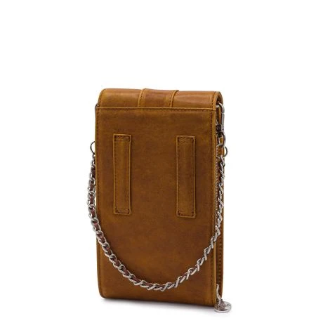 MOSZ Telefoontasje Nature Vintage Cognac Brushed Silver 4 MOSZ Telefoontasje Nature Vintage Cognac Brushed Silver - Afbeelding 2