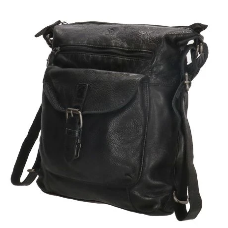 Hide & Stitches Paint Rock Schouder/ Rugtas 20075 Zwart 4 Hide & Stitches Paint Rock Schouder/ Rugtas 20075 Zwart - Afbeelding 2