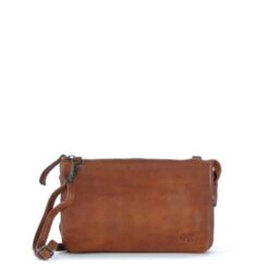 Bear Design Cow Lavato Uma Schoudertas Cognac