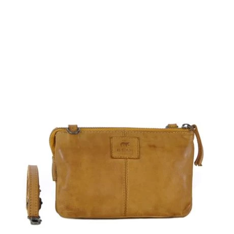 Bear Design Cow Lavato Uma Crossbody Schoudertas Okergeel 4 Bear Design Cow Lavato Uma Crossbody Schoudertas Okergeel - Afbeelding 2