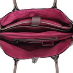 Wimona Fabiana One Schoudertas Taupe -Fjallraven Tassen Verkoopwinkel 2021 kleur taupe binnenkant