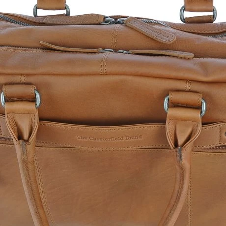 Chesterfield Stef Business Laptop Bag 15.6" Cognac 8 Chesterfield Stef Business Laptop Bag 15.6" Cognac - Afbeelding 6