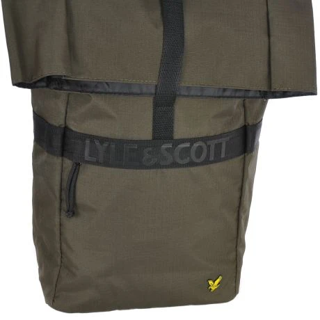 Lyle & Scott Recycled Rolltop Backpack Olive 8 Lyle & Scott Recycled Rolltop Backpack Olive - Afbeelding 6