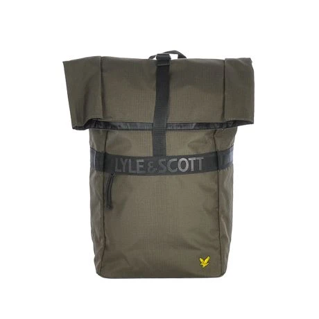 Lyle & Scott Recycled Rolltop Backpack Olive 3 Lyle & Scott Recycled Rolltop Backpack Olive