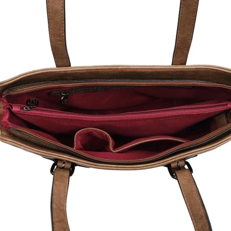 Wimona Angelina Schoudertas Taupe 7 Wimona Angelina Schoudertas Taupe - Afbeelding 5