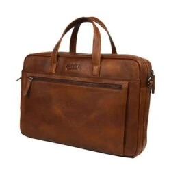 DSTRCT Premium Collection Laptopbag 2-vaks 15.6" Cognac -Fjallraven Tassen Verkoopwinkel 230330 cognac 3