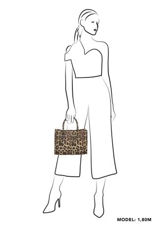 Zebra Natural Bag Lisa XS Handtas Leopard 5 Zebra Natural Bag Lisa XS Handtas Leopard - Afbeelding 3