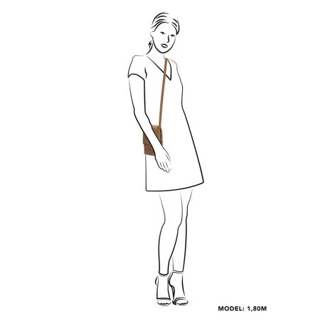 Zebra Natural Bag Noé Telefoontasje Vintage Camel 7 Zebra Natural Bag Noé Telefoontasje Vintage Camel - Afbeelding 5