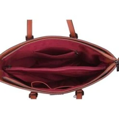 Wimona Kyara-One Schoudertas Cognac -Fjallraven Tassen Verkoopwinkel 3011 kleur cognac binnenkant 1