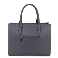 Wimona Natalia One Schoudertas Grijs 8 Wimona Natalia One Schoudertas Grijs -Fjallraven Tassen Verkoopwinkel 3016 kleur grijs achterkant