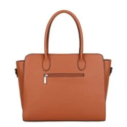 Wimona Sienna Schoudertas Laptop 15.6" Cognac -Fjallraven Tassen Verkoopwinkel 3080 kleur cognac achterkant