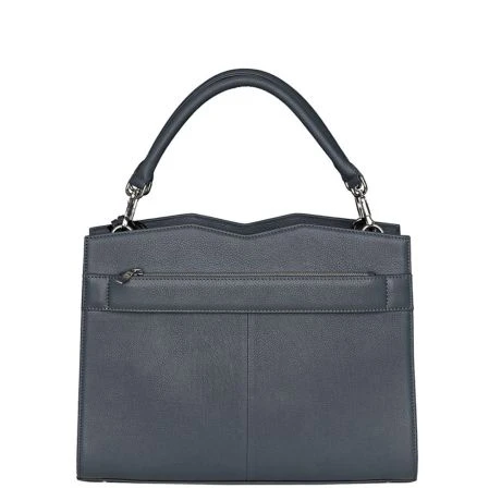Socha Diamond Leather Shoulder Businessbag 12-14" Grey 6 Socha Diamond Leather Shoulder Businessbag 12-14" Grey - Afbeelding 4