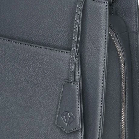 Socha Diamond Leather Shoulder Businessbag 12-14" Grey 9 Socha Diamond Leather Shoulder Businessbag 12-14" Grey - Afbeelding 7