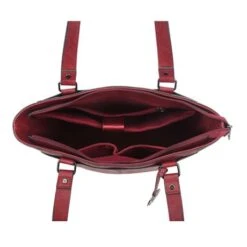 Wimona Fatma Shopper Laptop 13.3" Red -Fjallraven Tassen Verkoopwinkel 4090 kleur rood binnenkant