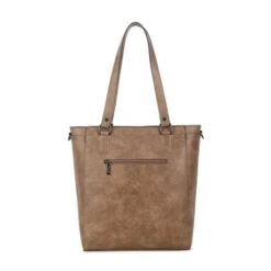 Wimona Fatma Shopper Laptop 13.3" Taupe -Fjallraven Tassen Verkoopwinkel 4090 kleur taupe achterkant