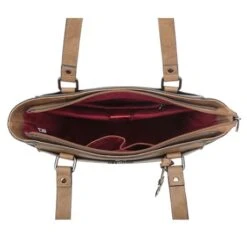 Wimona Fatma Shopper Laptop 13.3" Taupe -Fjallraven Tassen Verkoopwinkel 4090 kleur taupe binnenkant