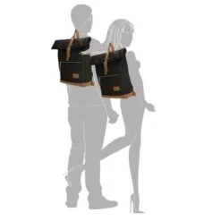 Enrico Benetti Santiago Rolltop Rugtas 15" Zwart 11 Enrico Benetti Santiago Rolltop Rugtas 15" Zwart -Fjallraven Tassen Verkoopwinkel 46159 001 silhouette