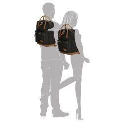 Enrico Benetti Santiago Rugtas Handle 15" Zwart -Fjallraven Tassen Verkoopwinkel 46161 001 silhouette