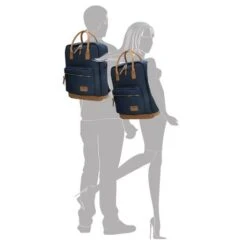 Enrico Benetti Santiago Rugtas Handle 17" Blauw -Fjallraven Tassen Verkoopwinkel 46180002 3