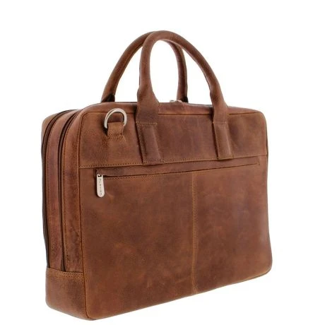 Plevier Sandyford Laptoptas 2-Vaks 15.6" Cognac 4 Plevier Sandyford Laptoptas 2-Vaks 15.6" Cognac - Afbeelding 2