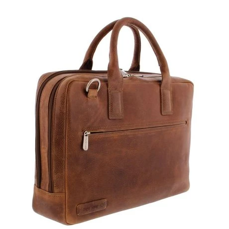 Plevier Sandyford Laptoptas 2-Vaks 15.6" Cognac 5 Plevier Sandyford Laptoptas 2-Vaks 15.6" Cognac - Afbeelding 3