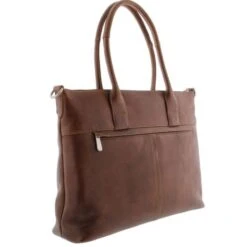 Plevier Parramatta Laptop Tote Bag Damestas 15.6" Cognac -Fjallraven Tassen Verkoopwinkel 483 3 cognac zijkant achter 1