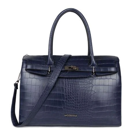 Wimona Sofia Schoudertas Croco Navy 3 Wimona Sofia Schoudertas Croco Navy
