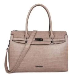 Wimona Sofia Schoudertas Croco Taupe