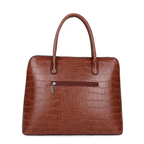 Wimona Luisa Schoudertas Croco Cognac 6 Wimona Luisa Schoudertas Croco Cognac - Afbeelding 4