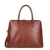 Wimona Luisa Schoudertas Croco Cognac 1 Wimona Luisa Schoudertas Croco Cognac -Fjallraven Tassen Verkoopwinkel 5004 kleur cognac voorkant